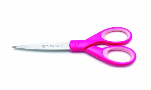 Preisvergleich Produktbild Westcott 15139 Titanium Super Softgrip Schere, 18 cm, pink
