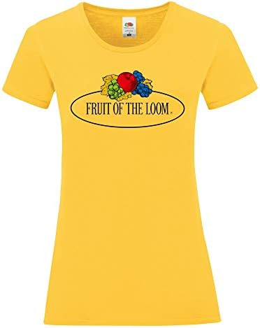 Fruit Of The Loom Women's Iconic T-Shirt - Sunflower Yellow, 100% Cotton, Crew Neck, Medium - View #5