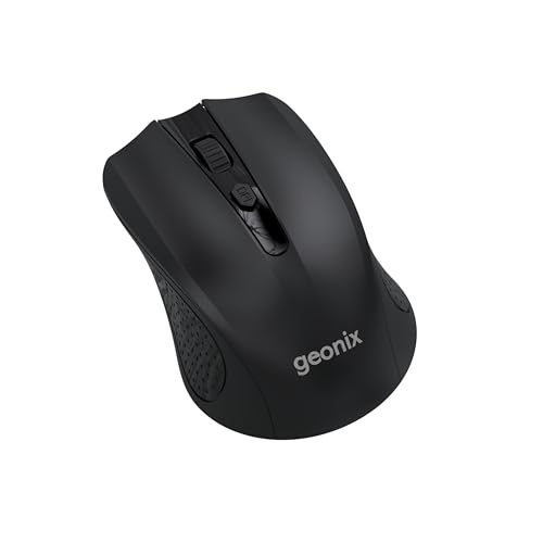 Geonix Nimbus 05 Optical Wireless Mouse | 2.4GHz Wireless | Nano Receiver| 3 DPI Modes | 10m Range | High Precision Tracking | 4 Buttons