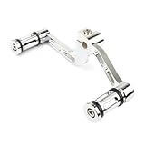 Nisza Motorrad-Fußrasten, Aluminium, B Chrome, L-förmig, Poliert, 1 Count, Motorrad-Schalthebel, HARDWARE_HANDLE, H&arley Davidson Sportster XL883 XL 1200 Mid-Controls