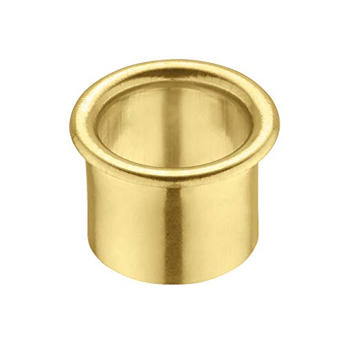 Gedotec Passe Cable Bureau Métal -LION-Guide Circulaire en Laiton pour Câbles et Fils - Passe-Câbles Organiseur de Bureau, Table, Meuble d'Ordinateur, Plan de Travail - Ø Perçage 20 mm - 1 Pièce