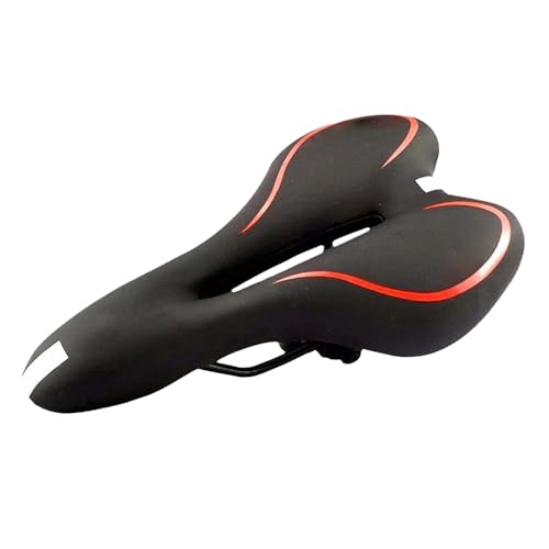 Cojín De Sillín De Bicicleta - Asiento de Bicicleta de Silicona Suave y Acolchado | Sillines De Ciclismo Antideslizante con Banda Reflectante para Senderismo Largo