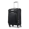 Samsonite Solyte DLX Softside Expandable Luggage with Spinner Wheels, Midnight Black, Carry-On 20-Inch