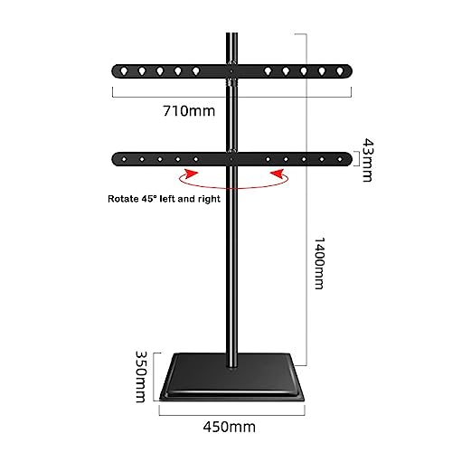 Soporte universal para TV de piso THEGA para 32-65 pulgadas miniatura 2