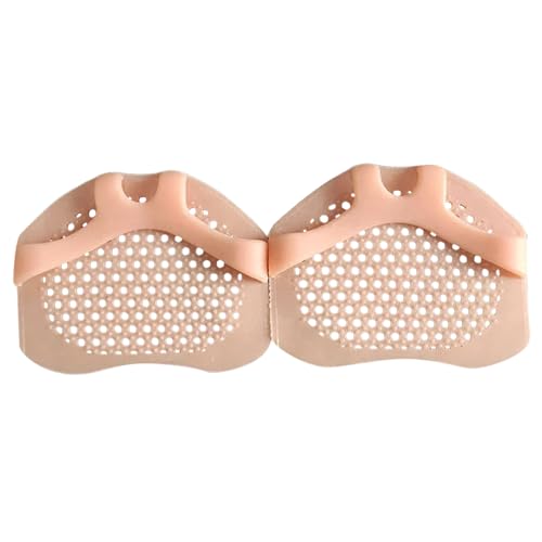 ZEPFJHE 2 plantillas antideslizantes para el antepié para mujer, almohadillas de silicona metatarsianas para pie largo o caminar, reutilizables