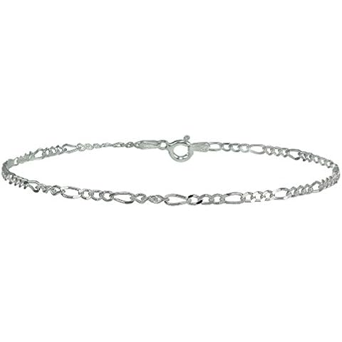 Sterling Silver Figaro Chain Bracelet Cover