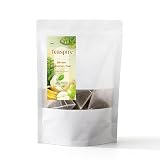 Teaspire Birne-Banane Früchtetee, Fruchttee aus ganzen Zutaten, PLA Pyramiden-Teebeutel, 20 Beutel, für Heiß- & Kaltaufguss