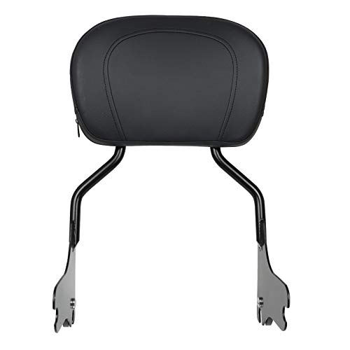 DSISIMO Black Detachable Upright Passenger Backrest Sissy Bar With Pad Fit For Touring Road King Street Glide FLHR FLHX FLHT FLTR 1997-2008