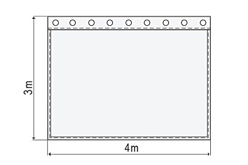 Theatervorhang, Bühnenmolton konfektioniert, schwarz, 4m x 3m