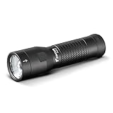Favour LED Taschenlampe Outdoor FOCO T2042, 450 Lumen Lampe mit 5 Modi, Cree XP-G2 LED, Stoßfest und Wasserdicht IP66, Fokussierbare Linse, für Outdoor, Camping, kompakte Bauform (inkl. Batterien)