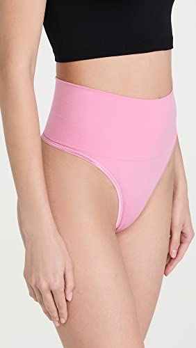 Yummie Womens Ultralight Seamless Shapewear Thong Panties, Pink Cashmere, Large-X-Large Us #TOP3