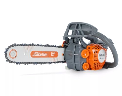 JonCutter G2511 - Motosierra de gasolina profesional 25 cm³ con mango superior - Guía de 30 cm y cadena LP de 9,5 mm - Modelo ligero para arbolistas podadoras