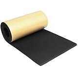 Storystore Foam Rubber Sheet with Adhesive, 12 x 118 x 1/4 Inch Closed Cell Insulation Neoprene Foam Sheet, Multi-Function Soundproof Weatherproof Foam Padding