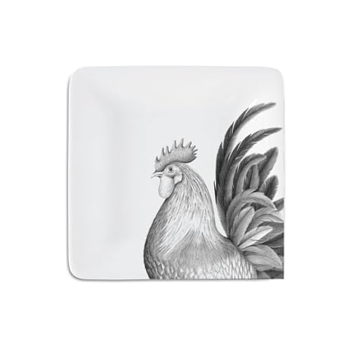 Pavilion Gift Company - Rooster - 4.25" Keepsake Dish Jewelry Earring Rings Chicken Tray