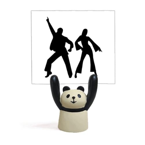 Porte-mémo panda figurine de danse de salon pour décoration de bureau