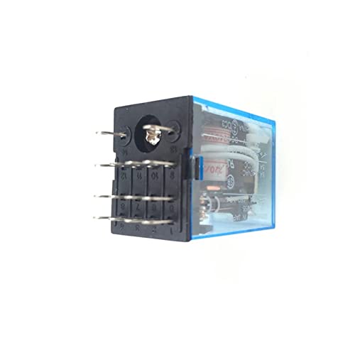 Relais électromagnétique MY4NJ AC 110V 4 DPDT avec base PYF14A pour circuit
