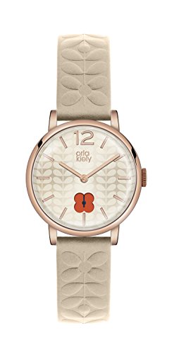 Orla Kiely Womens Analogue Classic Quartz Watch with Leather Strap OK2010