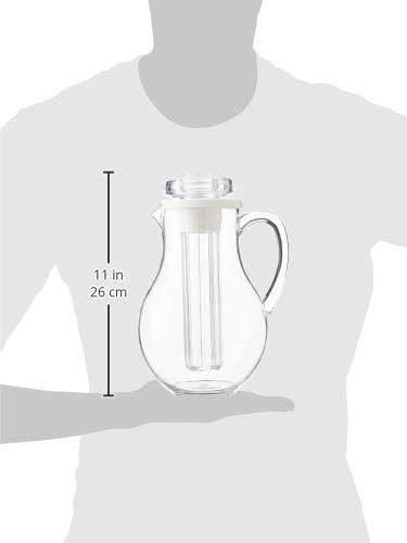 Winco Polycarbonate Water Pitcher with Ice Tube Core, 2-Quart - Image 4