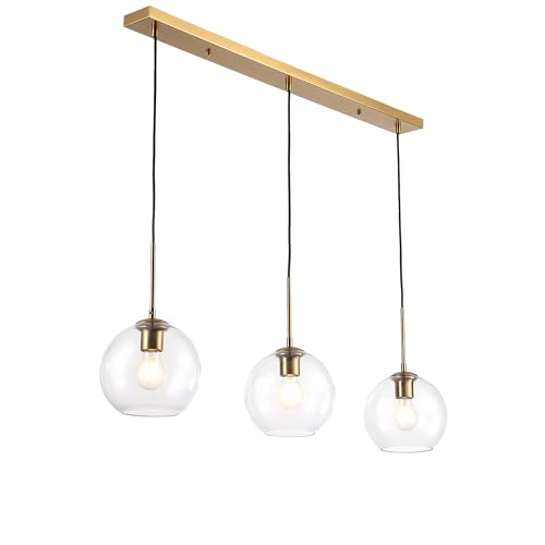 Lámpara colgante moderna vintage industrial dorada para cocina isla 3