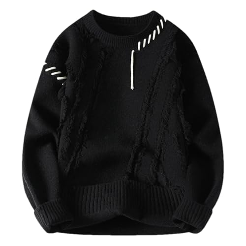 Men Thick Sweater Warm Pullover Pull Casual Knitted Sweaters Winter