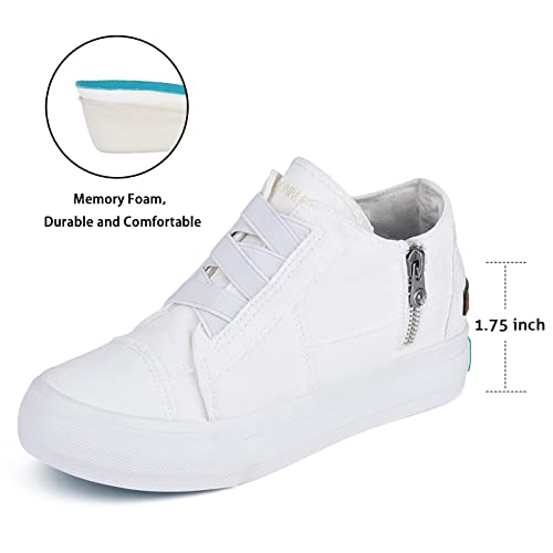 Jenn Ardor Wedge Sneakers For Women Lightweight Platform Shoes High Top Fashion Sneakers Hidden Wedgie Sneaker Ankle Booties For Women #TOP27