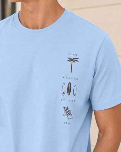 Image of Nobero Men's Regular Graphic Printed T-Shirt for Men | Soft Cotton | Classic Fit | Printed Casual Tshirt for Men