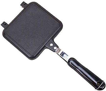 Frying Pan-Non Stick Cast Side Foldable Flipping Griddle Steak Cookware Pancake Pan Cooking Tools for Kitchen Dining Bar