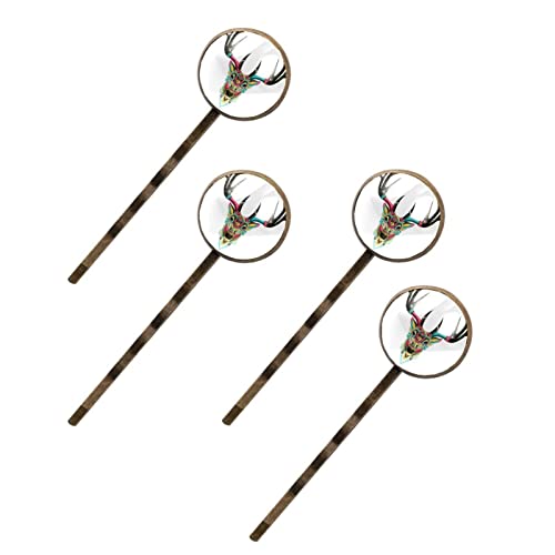 Barrettes à cheveux cerf coloré femme : lot pince à cheveux fantaisie et accessoire coiffure