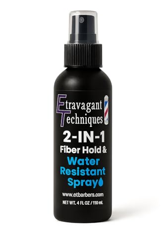 Hair Fiber Spray for Men & Women – Strong Hold, Quick Dry, Sweatproof, No Flaking – Locks Hair Building Fibers All Day – Wind & Water Resistant Hair Loss Concealer – 4oz by Extravagant Techniques.