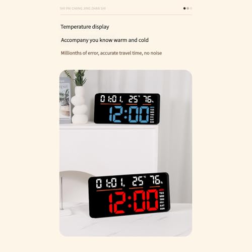 Horloge murale moderne télécommandée pour ne plus rater vos réveils - 5