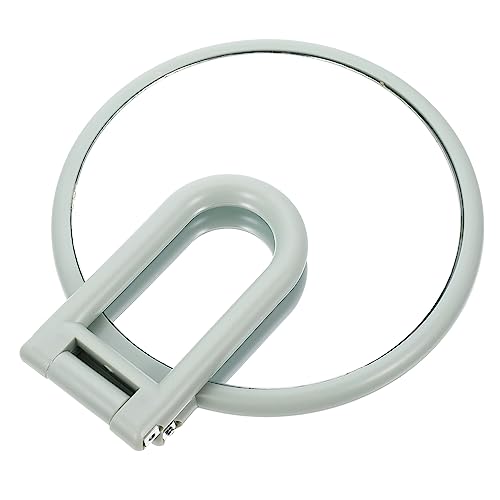 Beatifufu Handheld Makeup Mirror with Folding Handle Portable Cosmetic Mirror for Travel Lightweight Design for Easy Carrying for Makeup Application and Skin Care