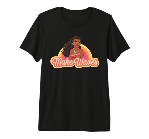 T-shirt Vaiana Moana Disney arc-en-ciel cadeau premium idéal pour anniversaire