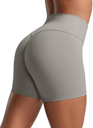 CRZ YOGA Secretsculpt Womens Butterlift High Waist Scrunch Butt Biker Shorts 4 Inches - No Front Seam Workout Gym Booty 13