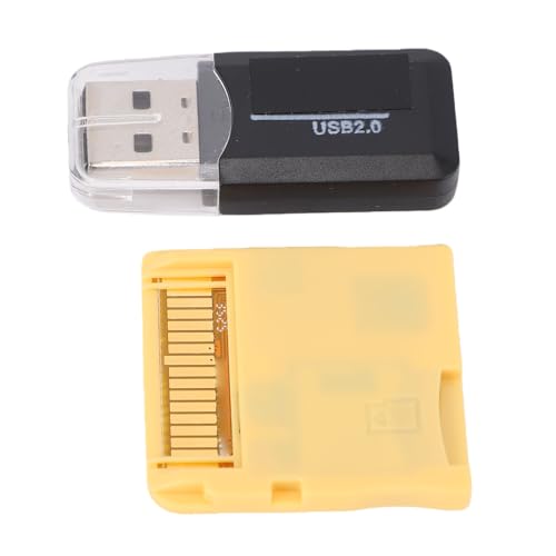 Garsent Tarjeta R4 con SDHC Gold Pro 2026, Cartucho de Juego DS Dual Core Revolution, Tarjeta Flash 3DS para Nuevos 2DS 3DS LL XL NDSL NDSI MD GB GBC FC PCE (Yellow)