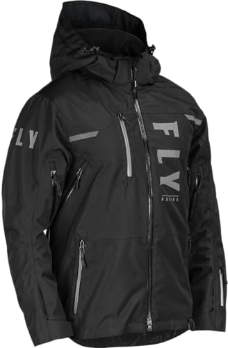 Fly Racing Carbon Snow Jacket (Black, Small)