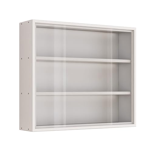 Vitrina con puerta, estante de pared de...