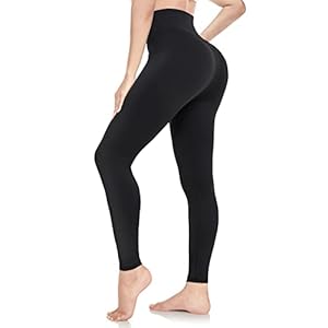 ACTINPUT Black Leggings for Women Soft High Waisted Tummy Control Leggings Sports Workout Gym Running Yoga Pants