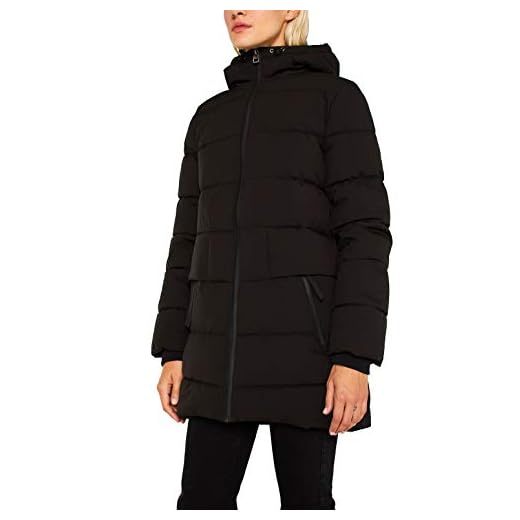 Esprit 109ee1g017 Chaqueta, Negro (Black 001), Large para Mujer