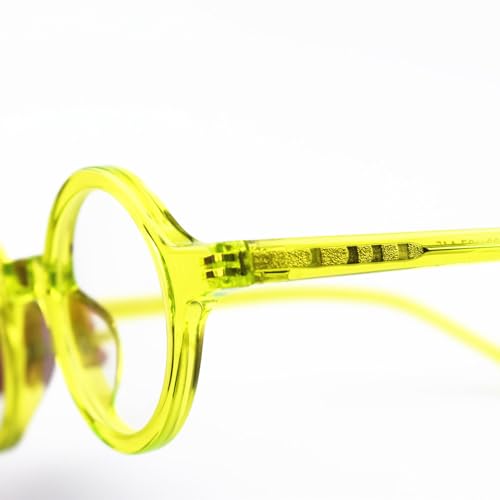 Image of Hand Made Small Vintage Round Eyeglass Frames Full Rim Acetate Glasses B002