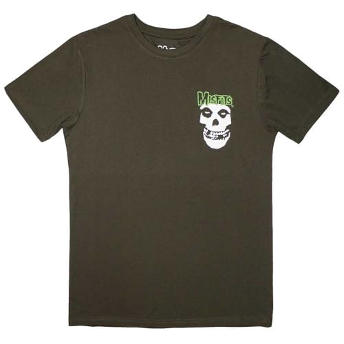 Rock Off officially licensed products Misfits Mini Skull and Logo T Shirt Size L