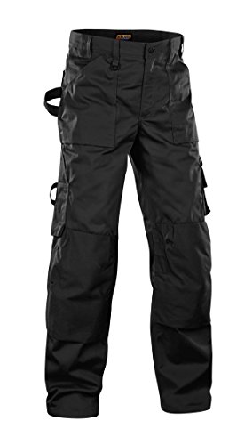 Pantalon artisanal Blaklader 15701860 Noir C44 robuste avec poches genouillères