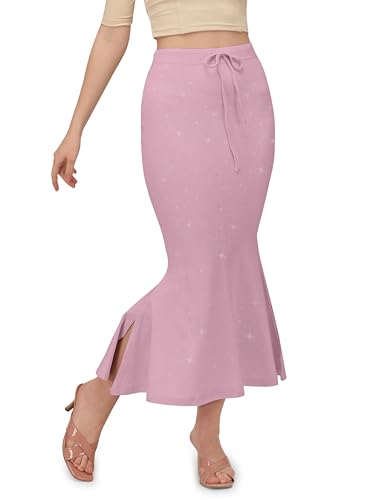 Image of Mehrang Stretchable Shimmer Saree Shapewear Petticoat for Women, Skirts for Women,Shape Wear Dress for Saree