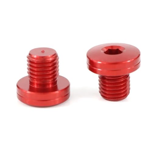 Espejos retrovisores para motocicletas Adventure tapones orificios M10 x 1.25 rosca moto rojo