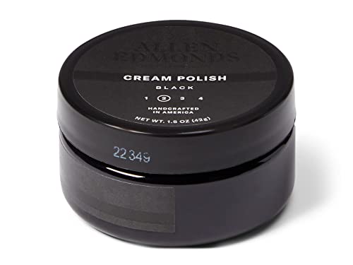 Allen Edmonds mens Cream Shoe Polish, Black, One Size 0X US