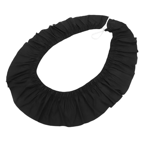 Falda de cama ajustable poliéster negro cubre canapé para dormitorio 2