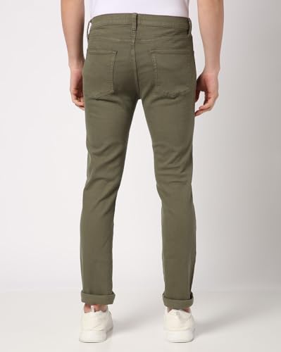 Image of Gap Men Skinny Fit Solid Print Mid Rise Lightlyly Washeded Jeans
