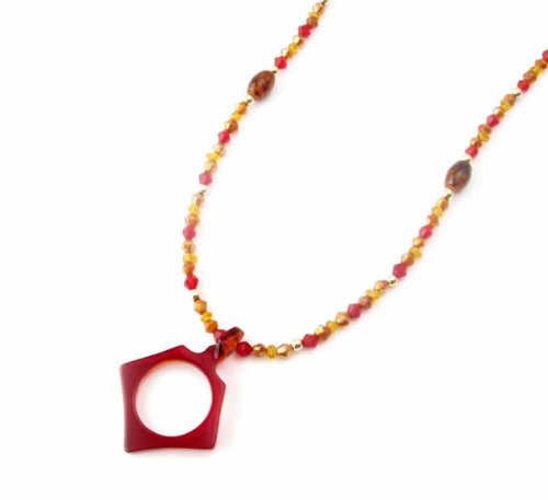 Image of Calabria Eyeglass Necklace Holder for Women - Beaded Glasses Chain with Secure Loop | Eyewear Holder Necklace for Glasses