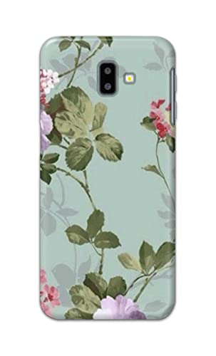 Image of Printed Hard Back Cover Case for Samsung Galaxy J6 Plus | Samsung J6+ Back Cover (Floral Painting) -1302