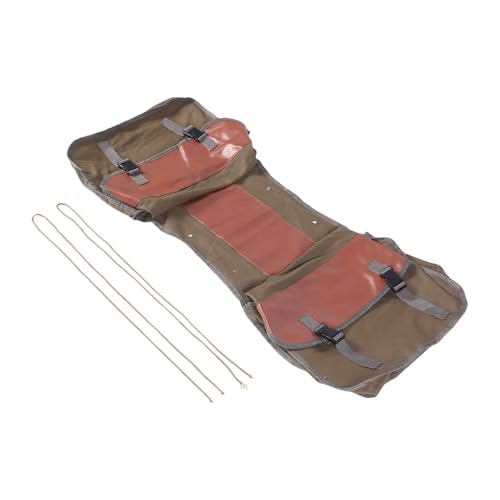 Sacoche de vélo en toile robuste et finitions cuir réfléchissant haut de gamme 35L