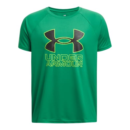 Image of Under Armour Boys' Tech Hybrid Printed Fill Short-Sleeve T-Shirt